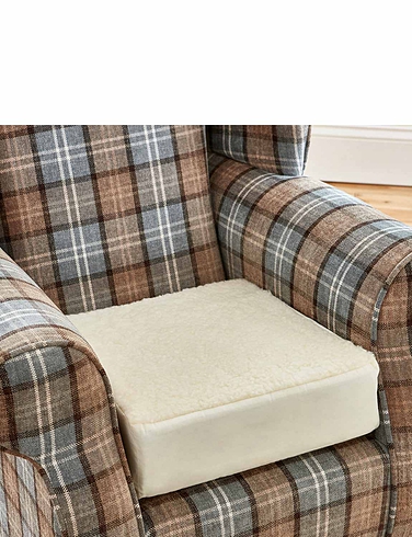 5 Inch Fleece Top Booster Cushion - Cream