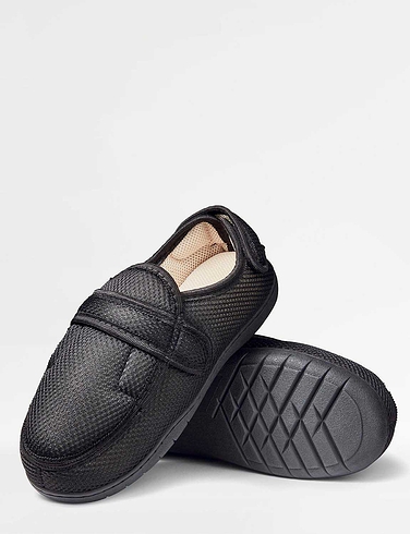 Wide Fit Touch and Close Slipper