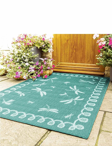 Dragonfly Indoor Outdoor Flatweave Rug