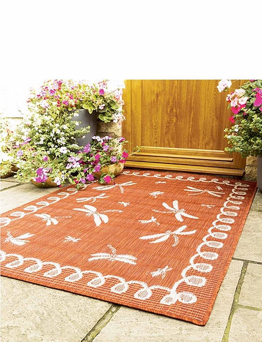 Dragonfly Indoor Outdoor Flatweave Rug