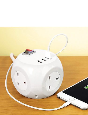 Cube Multi Adaptor Socket