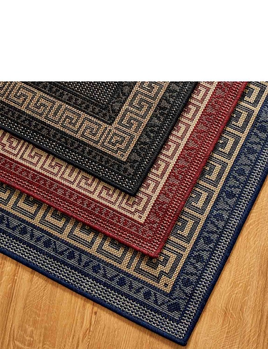 Greek Key Flatweave Rug
