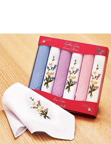 Ladies Embroidered Handkerchiefs