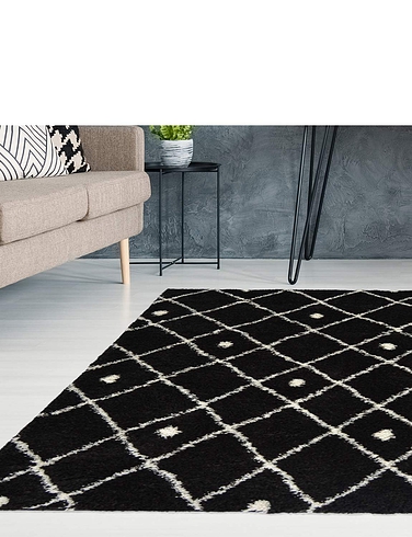 Shaggy Diamond Rug