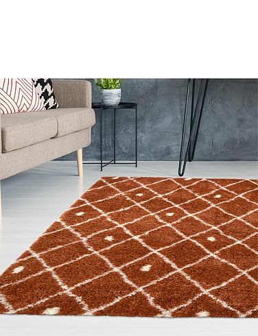 Shaggy Diamond Rug