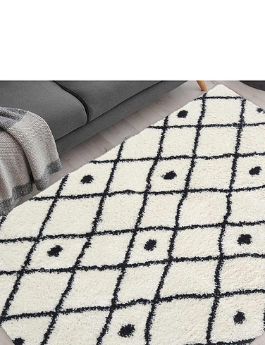 Shaggy Diamond Rug