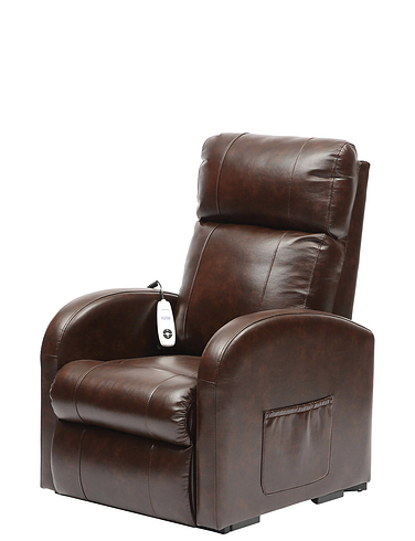 Daresbury Electric Rise and Recliner Faux Leather Chair