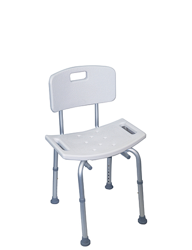 Sturdy Bath and Shower Seat with Back Rest 