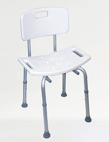 Sturdy Bath and Shower Seat with Back Rest 