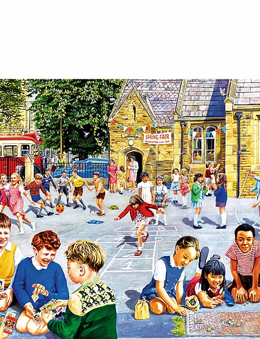 Gibsons School Days 4 x 500pc Jigsaw Puzzle Set