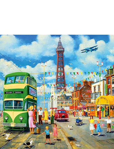 Gibsons Blackpool Promenade 1000pc Jigsaw