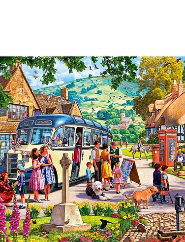 Gibsons Boarding The Bus 1000pc Jigsaw