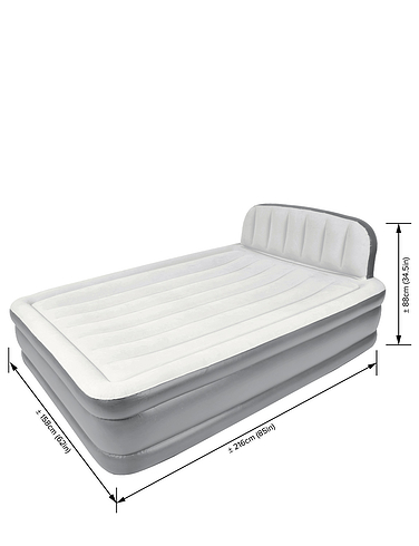 Deluxe Airbed With Headboard