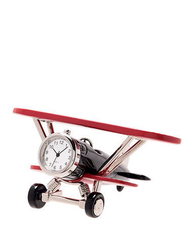 Bi Plane Miniature Clock