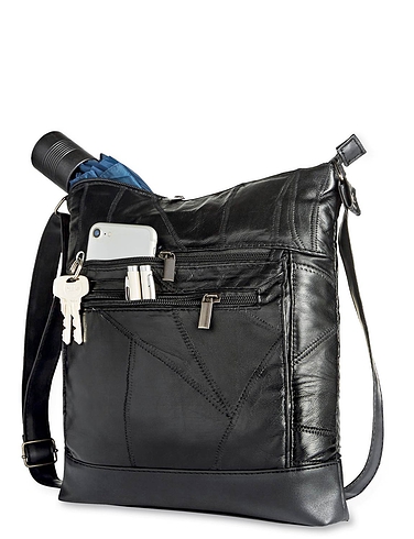 Patchwork Leather Crossbody Bag