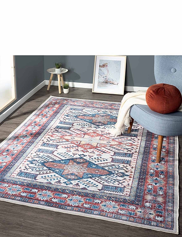 Persian Antique Look Machine Washable Large Rug