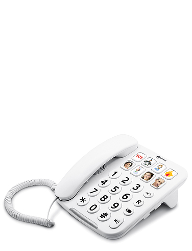 Big Button Corded Photo Phone