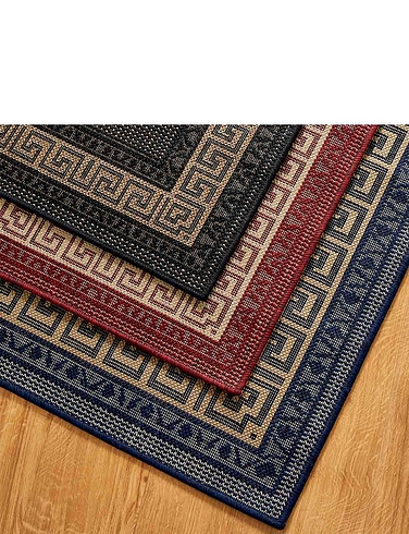 Greek Key Flatweave Large Rug
