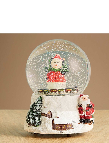 Wind Up Musical Snowman Snow Globe