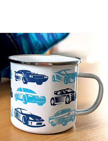 Emporium Cars Enamel Mug and Socks Set