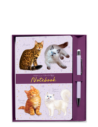 Cats Notebook and Pen Set