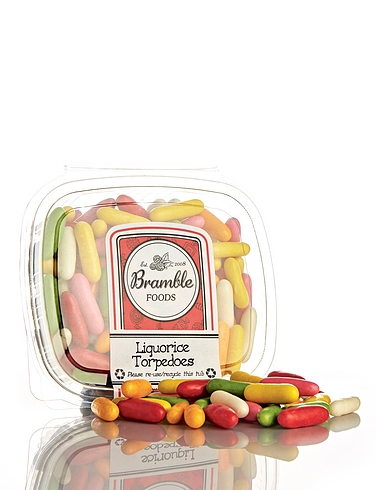 Bramble Liquorice Torpedo Confectionary Tub