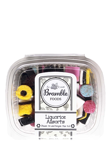 Bramble Liquorice Allsorts Confectionary Tub