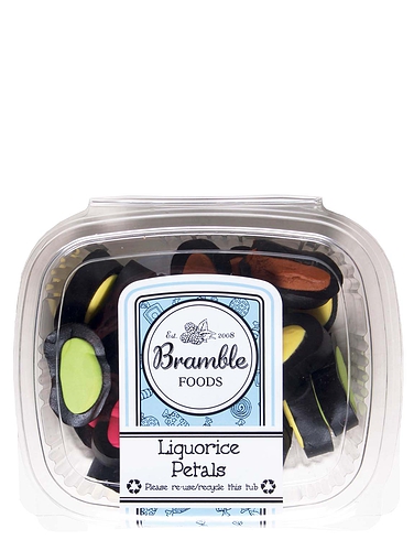 Bramble Liquorice Petals Confectionary Tub
