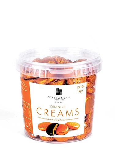 Whitakers Orange Dark Chocolate Creams