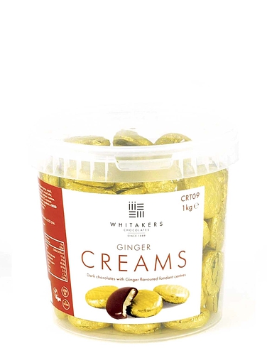 Whitakers Ginger Dark Chocolate Creams