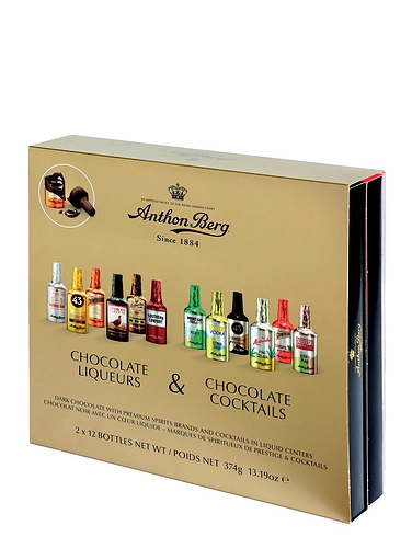 Anton Berg Liqueur and Cocktail Dark Chocolate Collection