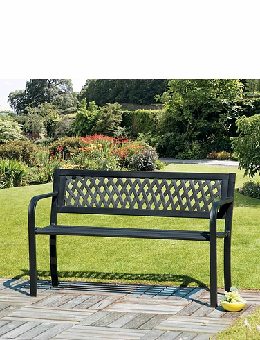 Latice Detail Garden Bench