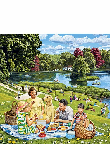 Gibsons Day Trip To Arundel 4 x 500pc Jigsaw Puzzle Set