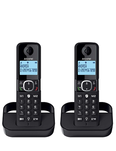 Easy To Use Twin Pack Cordless Phones With Answerphone