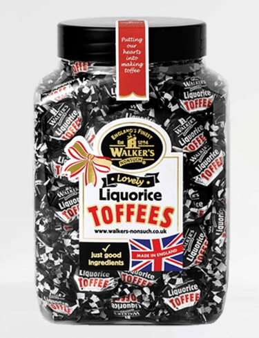 Walkers Liquorice Toffee Sweet Jar