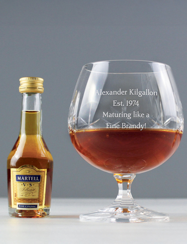 Personalised Brandy Miniature Set