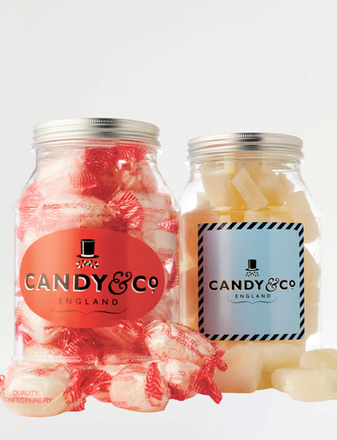 Set of 2 Mint Sweet Jars