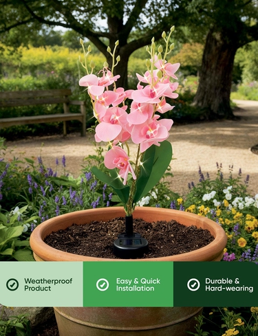 Orchid Flowers Solar Lights