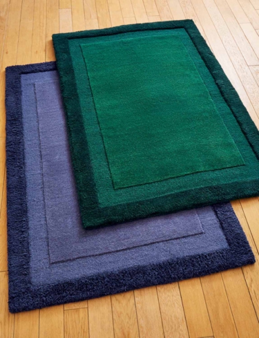 Wool Border Rug Large
