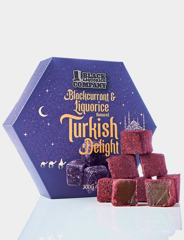 Liquorice and Blackcurrant Flavoured Turkish Delight