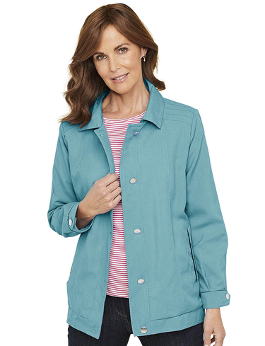 Blouson Jacket With Piping