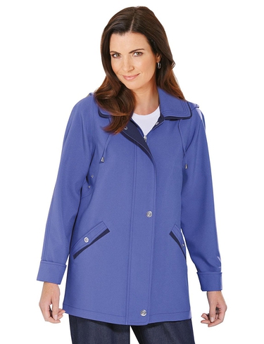 Zip Front Jacket With Hood