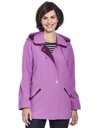 Zip Front Jacket With Hood