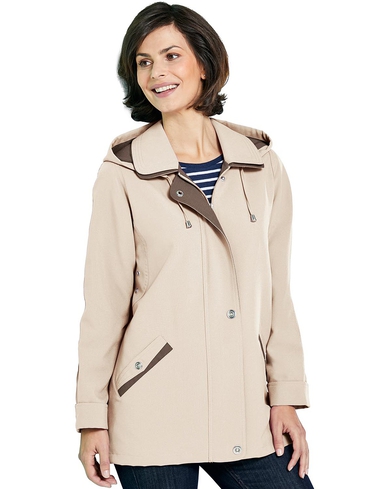 Zip Front Jacket With Hood
