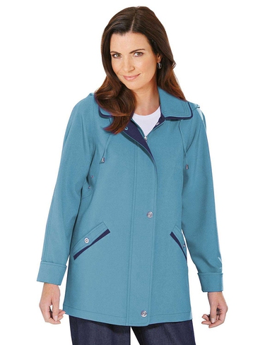 Zip Front Jacket With Hood