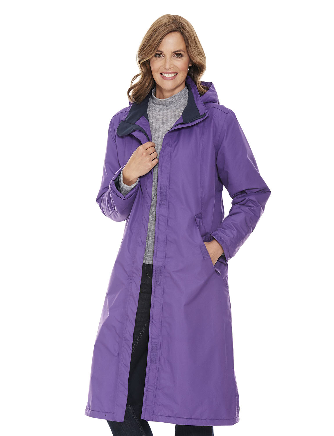 powder blue wrap coat