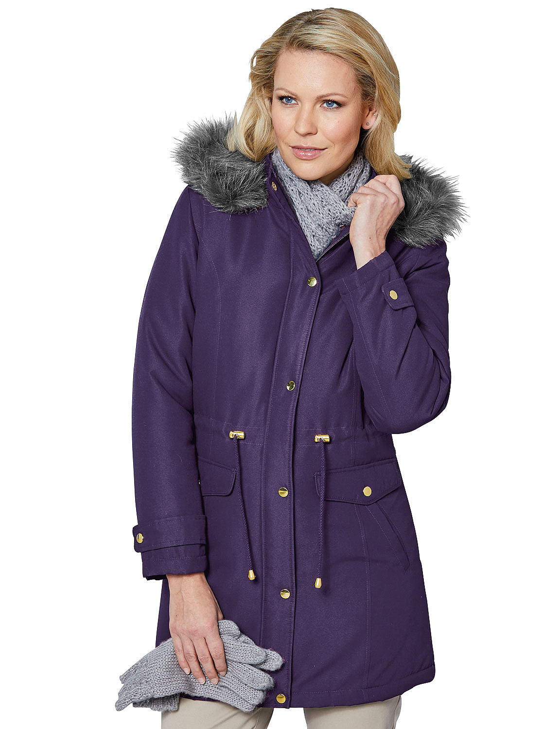 detachable hood showerproof car coat