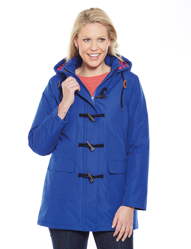 Check Fleece Lined Toggle Jacket