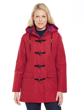 Check Fleece Lined Toggle Jacket