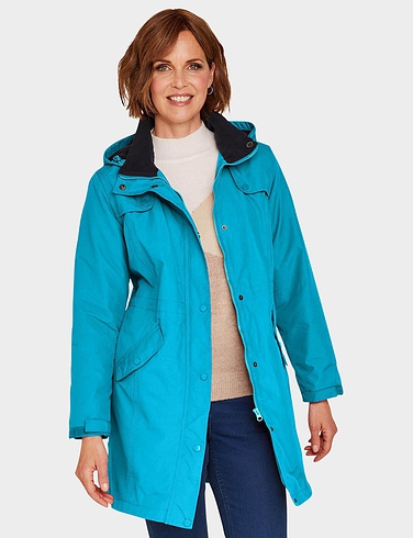 Fleece Lined Waterproof Fabric Jacket 36 Inch